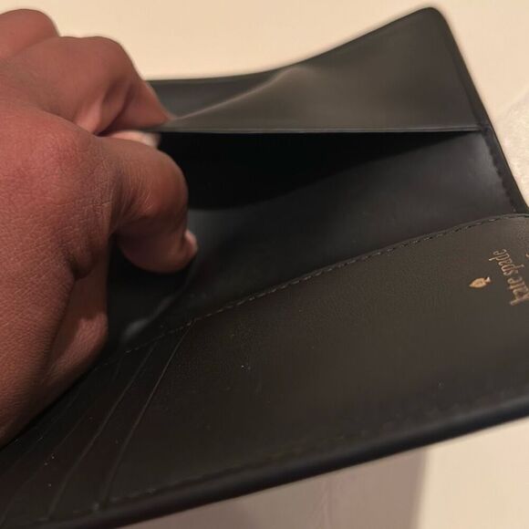 Kate Spade Black Saffiano Leather Passport Holder Wallet Card Slots Travel NWT - Picture 6 of 10